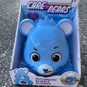 NIB Care Bears Blue Automatic Bubble Blower‎ New In Box